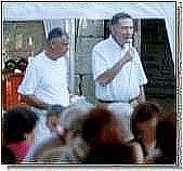 v.r. Bürgermeister Pleyer und Georg Berger